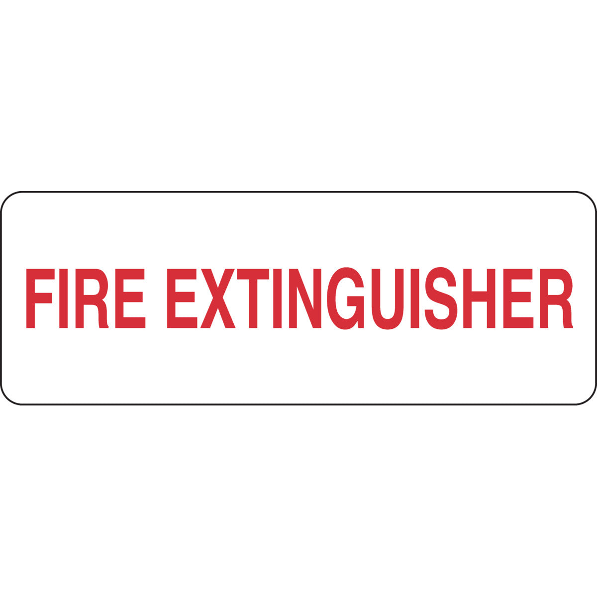 B302-10X14-WG-O-5X14 RED/WHT FIRE SIGN