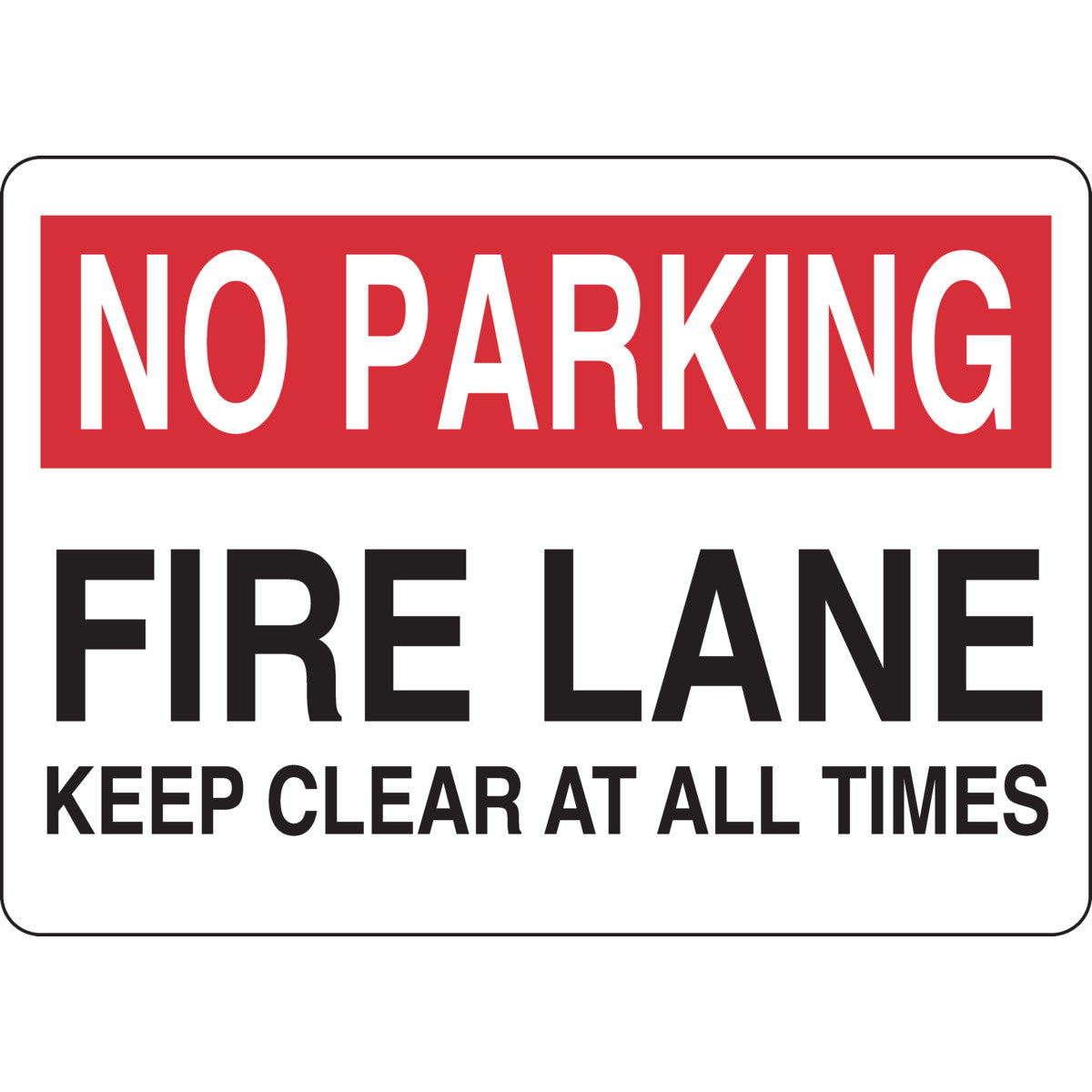 B302-10X14-WK-O-NOP-FIRE LANE KEEP CLEA