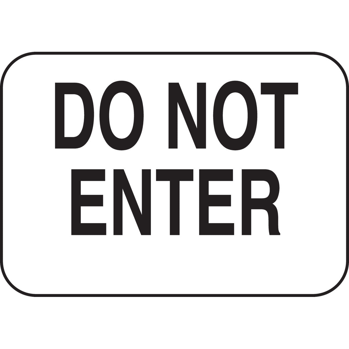 B302-3.5X5-WK-T-DO NOT ENTER