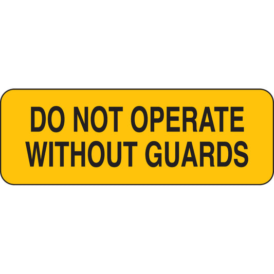 B302-3.5X10-YK-T-DO NOT OPERATE WITHOUT