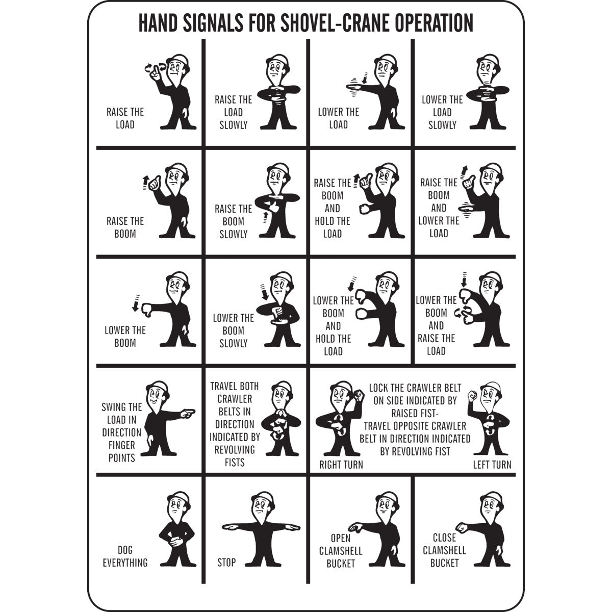 B302-7X10-WG-O-HAND SIGNALS FOR SHOVEL