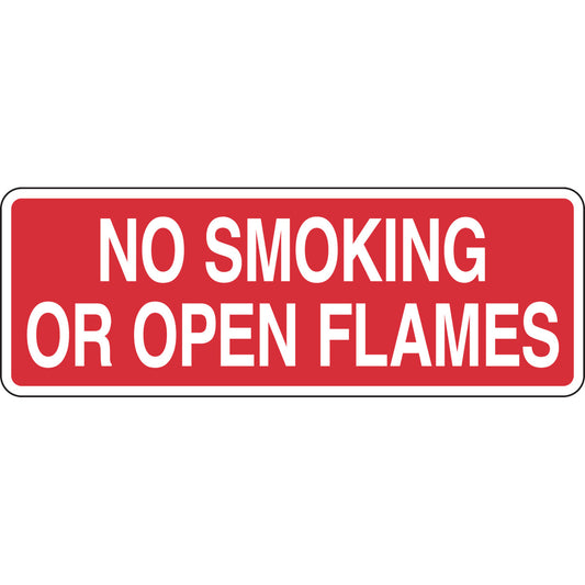 B302-5X14-RW-T-NO SMOKING OR OPEN FLAME