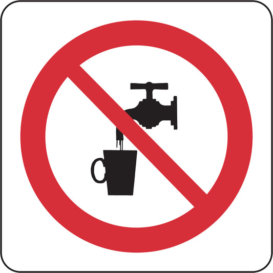 B302 7X7 BLK/RED/WHT UNSAFE TO DR...