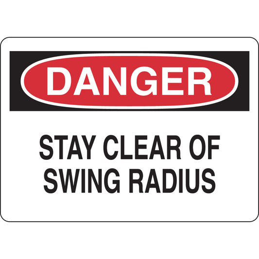 B302-10X14-WK-O-DAN-STAY CLEAR OF SWING