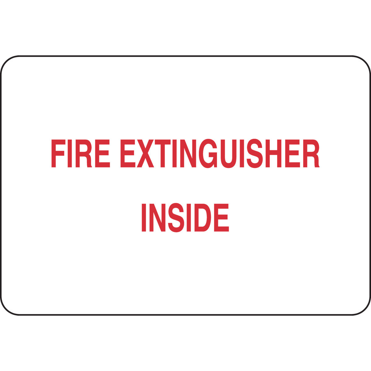 B302-7X10-WR-T-FIRE EXTINGUISHER INSIDE