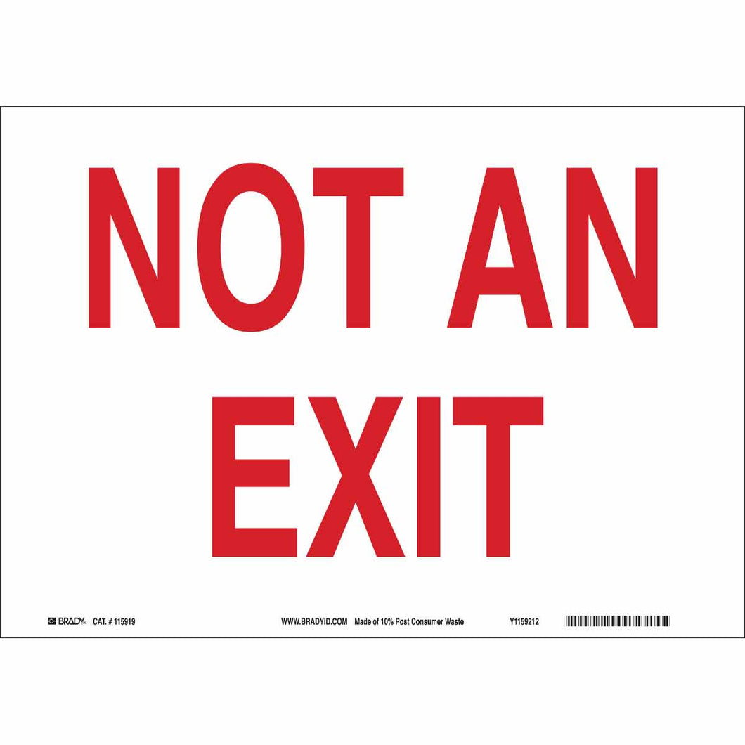 Not An Exit Sign, 10