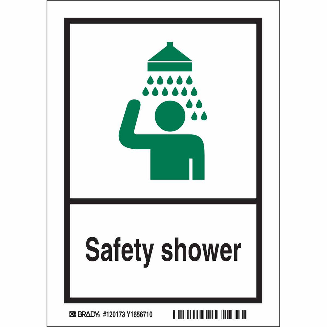 Safety Shower Sign, 10