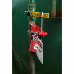 Ball Valve Lockouts Perma-mount Steel Red Valve Size Range: 0.5 to 2 in