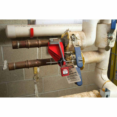 Ball Valve Lockouts Perma-mount Steel Red Valve Size Range: 2 to 4 in