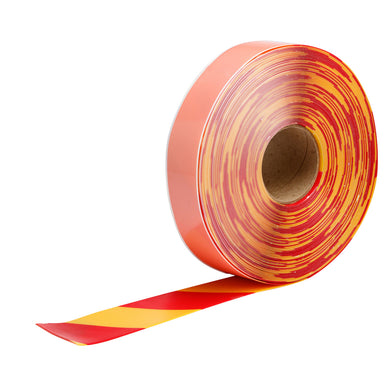 ToughStripe® Max Floor Marking Tape 2 in W x 100 ft L Vinyl Red/Yellow
