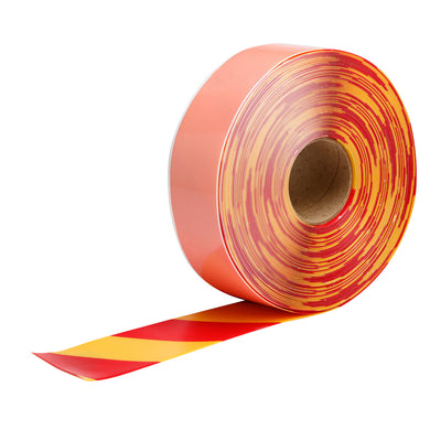 ToughStripe® Max Floor Marking Tape 3 in W x 100 ft L Vinyl Red/Yellow