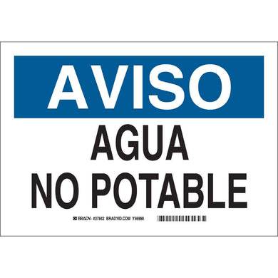 /NTC NON-POTABLE WATER Sign, 0.1 