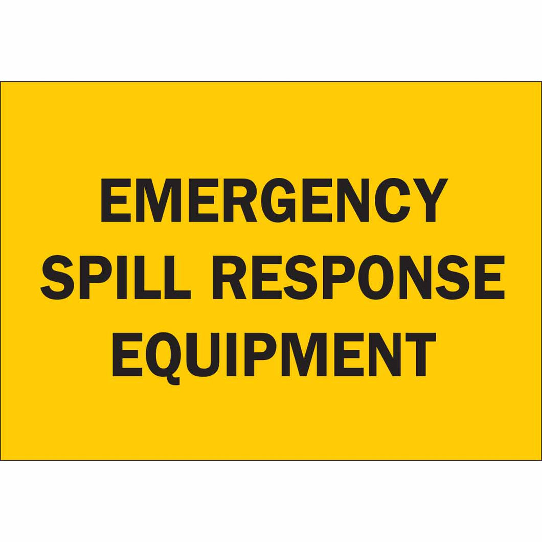 Emergency Spill Response Equipment Sign, 7