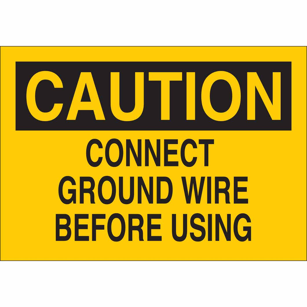 CAUTION Connect Ground Wire Before Using Sign, 7