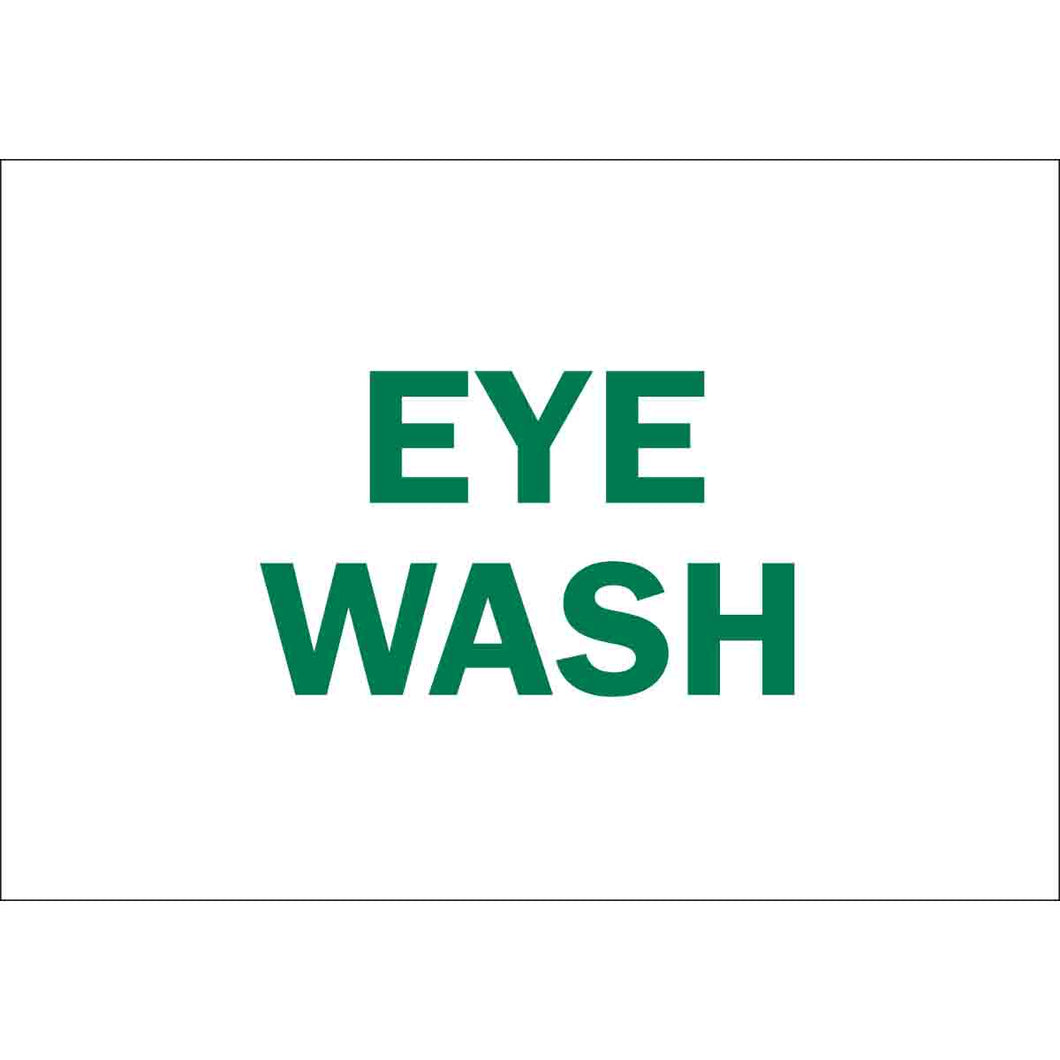 Eye Wash Sign, 7