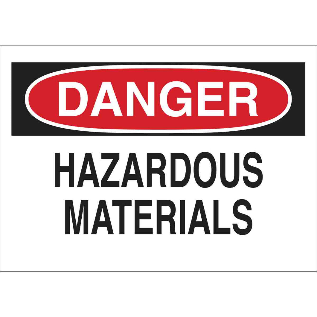 DANGER Hazardous Materials Sign, 7