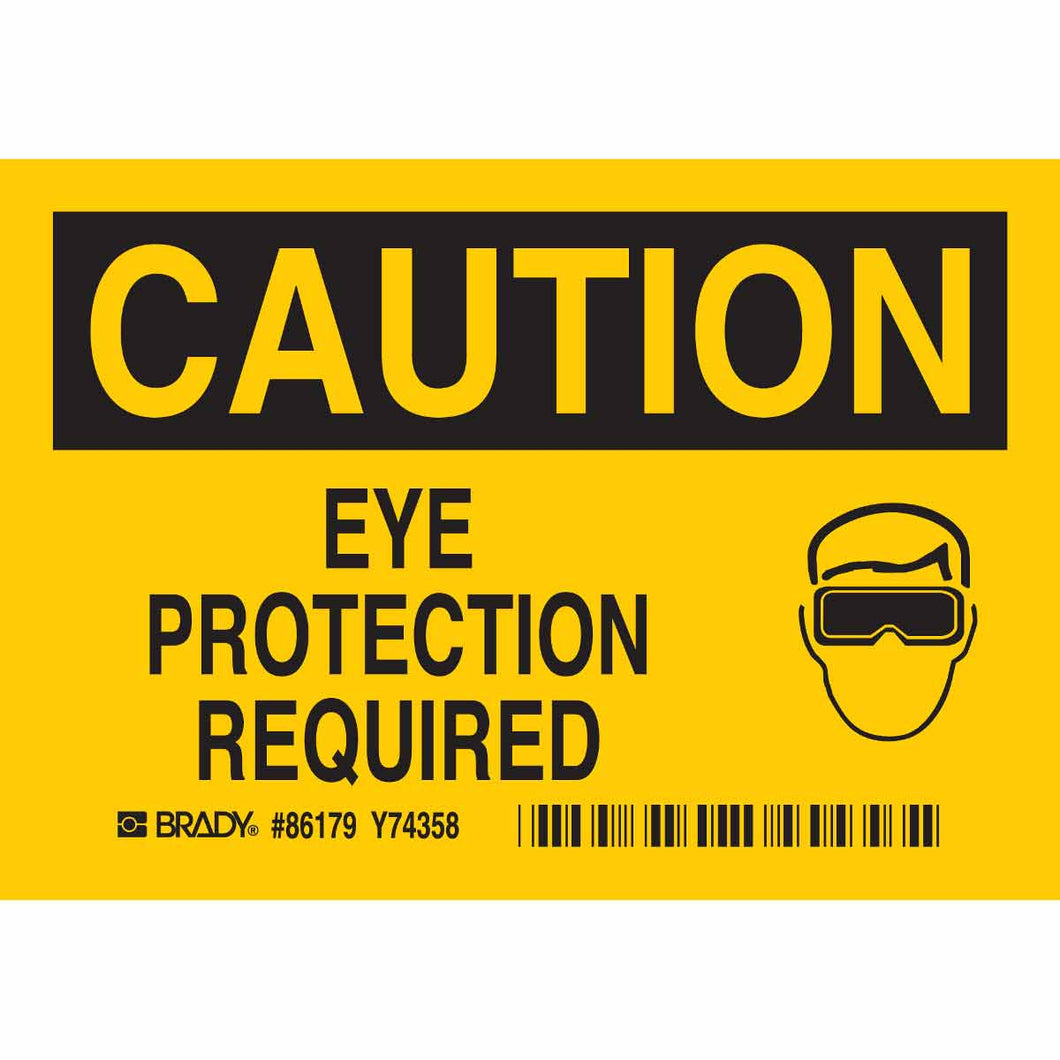 (5/Package) CAUTION Eye Protection Required, 0.006