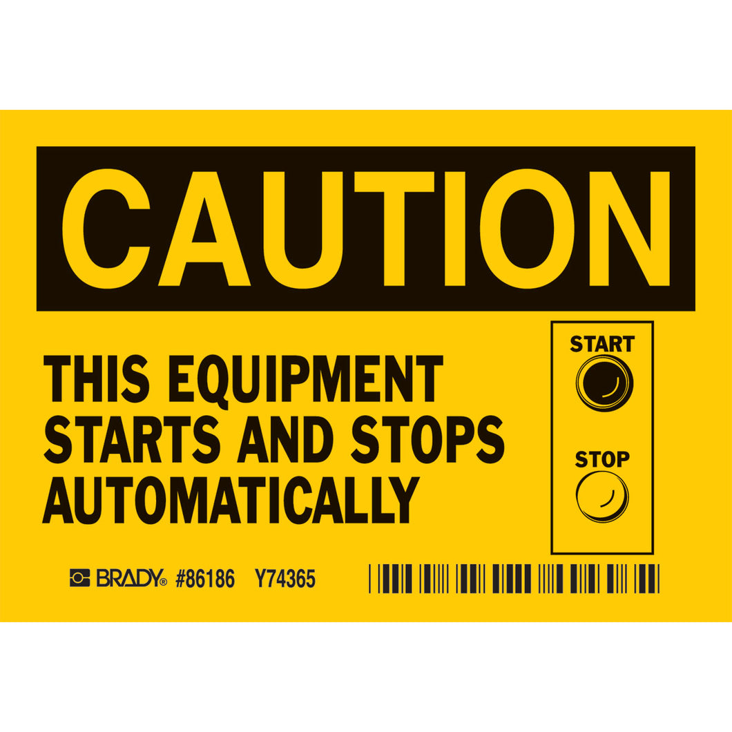 CAUTION THIS EQUIPMENT, Pack of 5 Labels, Polyester