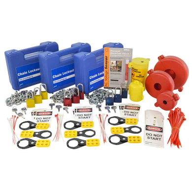 Department Chain Lockout Kit, Multi-Color