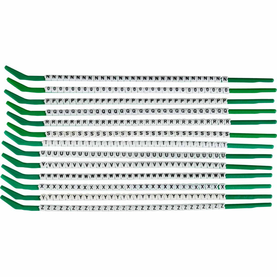 ClipSleeve Wire Markers Size 09 Nylon 18 AWG - 18 AWG, N to Z Pack of 13 Each